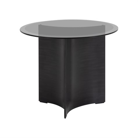 Wendelbo Arc sofabord - Sort stål - sort glasplade