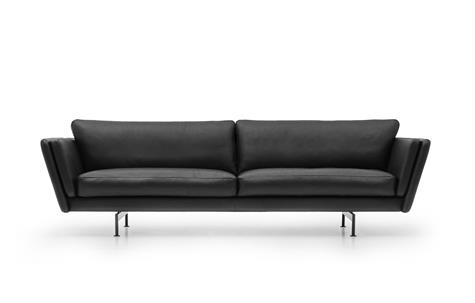 Mogens Hansen Grasp XL Sofa Sort Carmaro 18 læder 